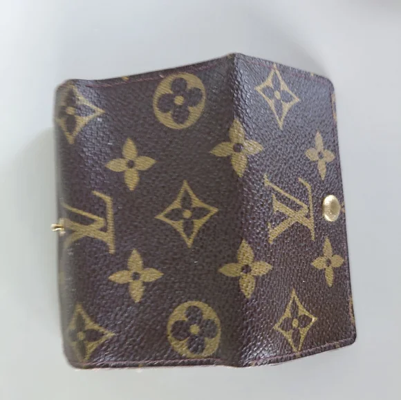 Louis Vuitton Brown and Gold Monogram Key Case